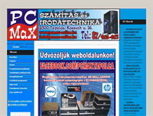 Tablet Screenshot of pcmax-online.hu